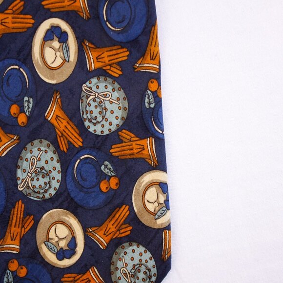 Vintage 100% silk FENDI necktie Crevatte made in Italy - Picture 7 of 10